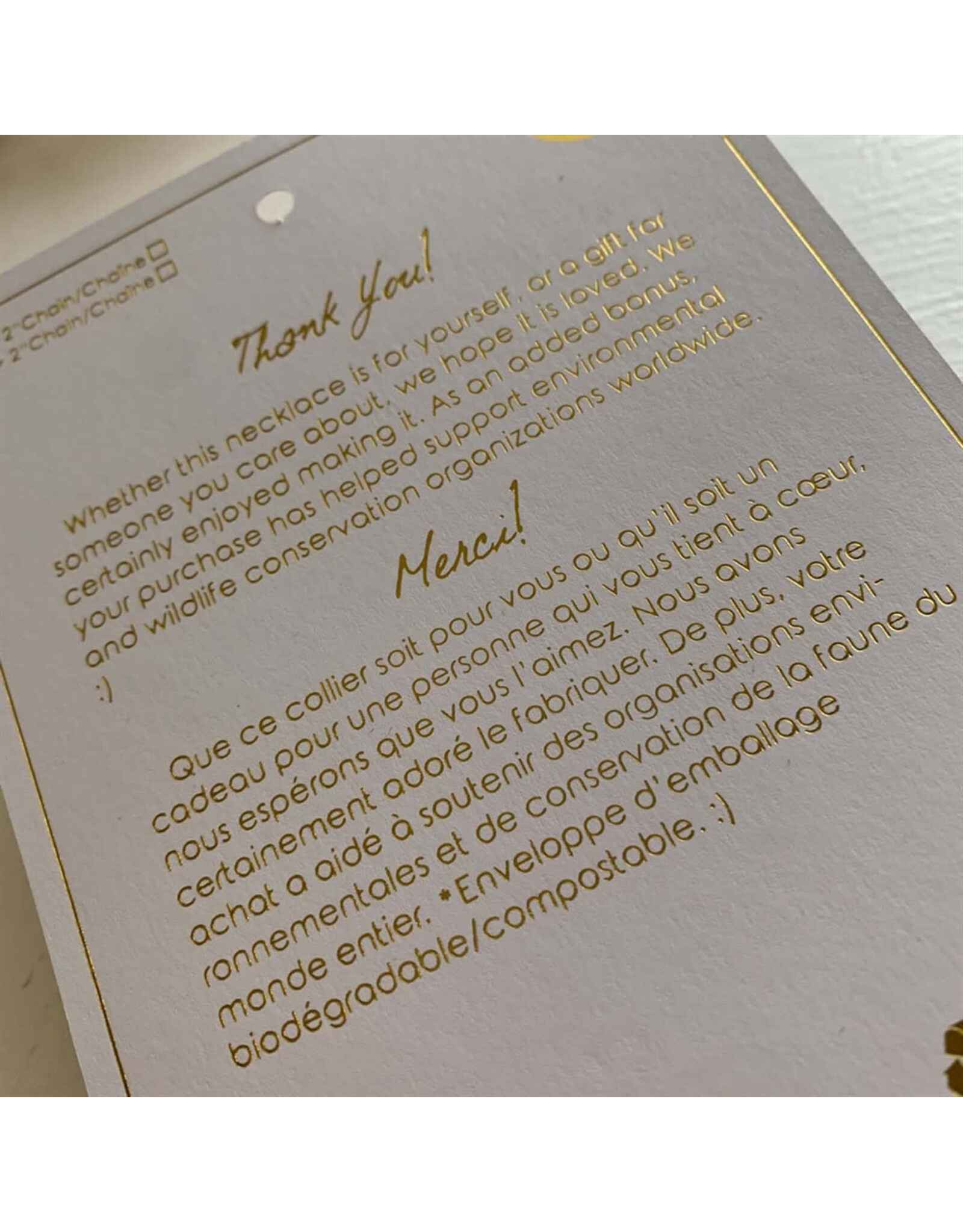 Pika & Bear Pika & Bear - "Inima" Heart Charm Necklace