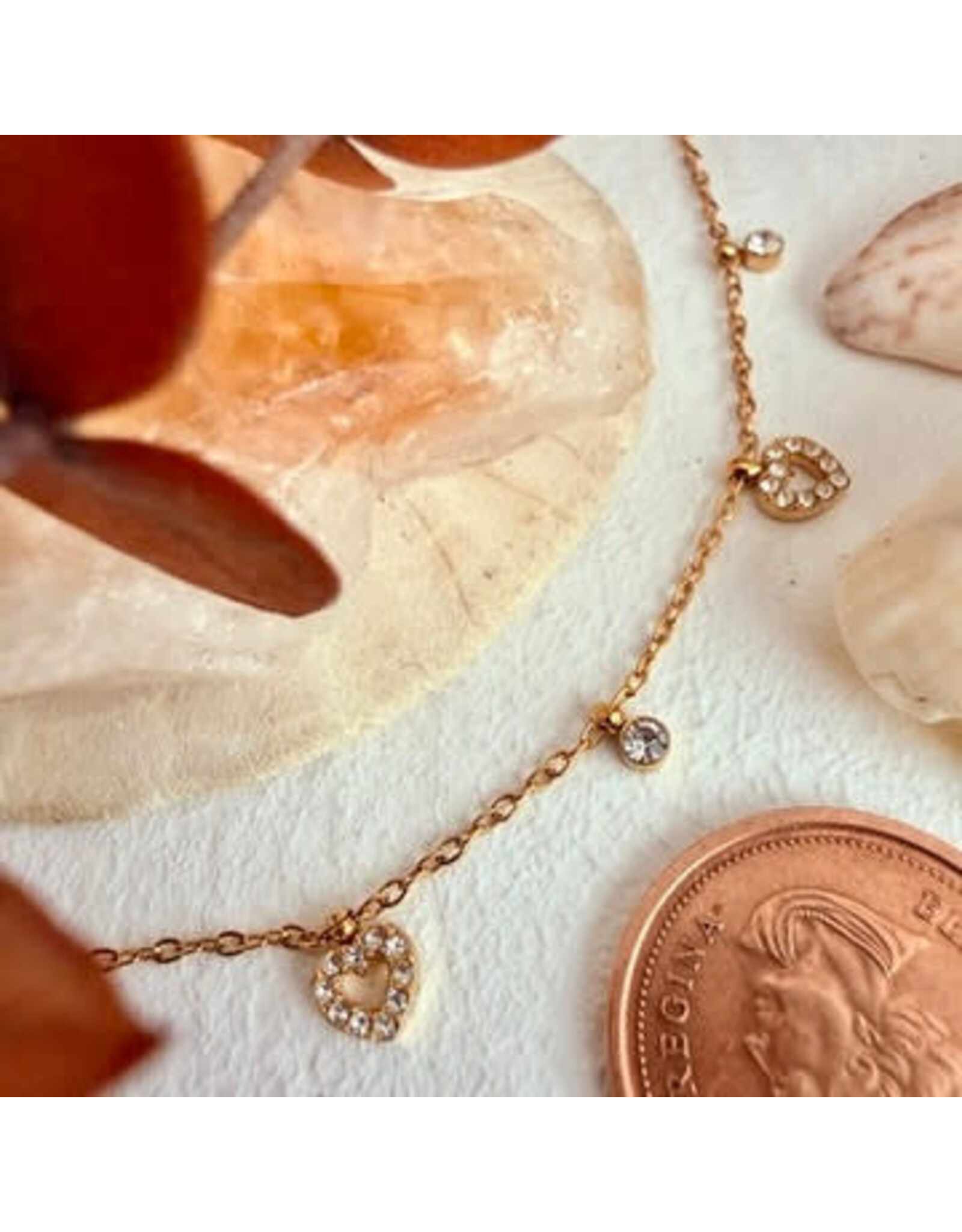 Pika & Bear Pika & Bear - "Inima" Heart Charm Necklace