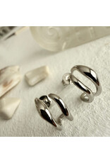 Pika & Bear Pika & Bear - "Callisto" Double Wave Hoop Earrings
