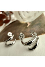 Pika & Bear Pika & Bear - "Callisto" Double Wave Hoop Earrings