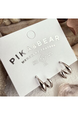 Pika & Bear Pika & Bear - "Callisto" Double Wave Hoop Earrings