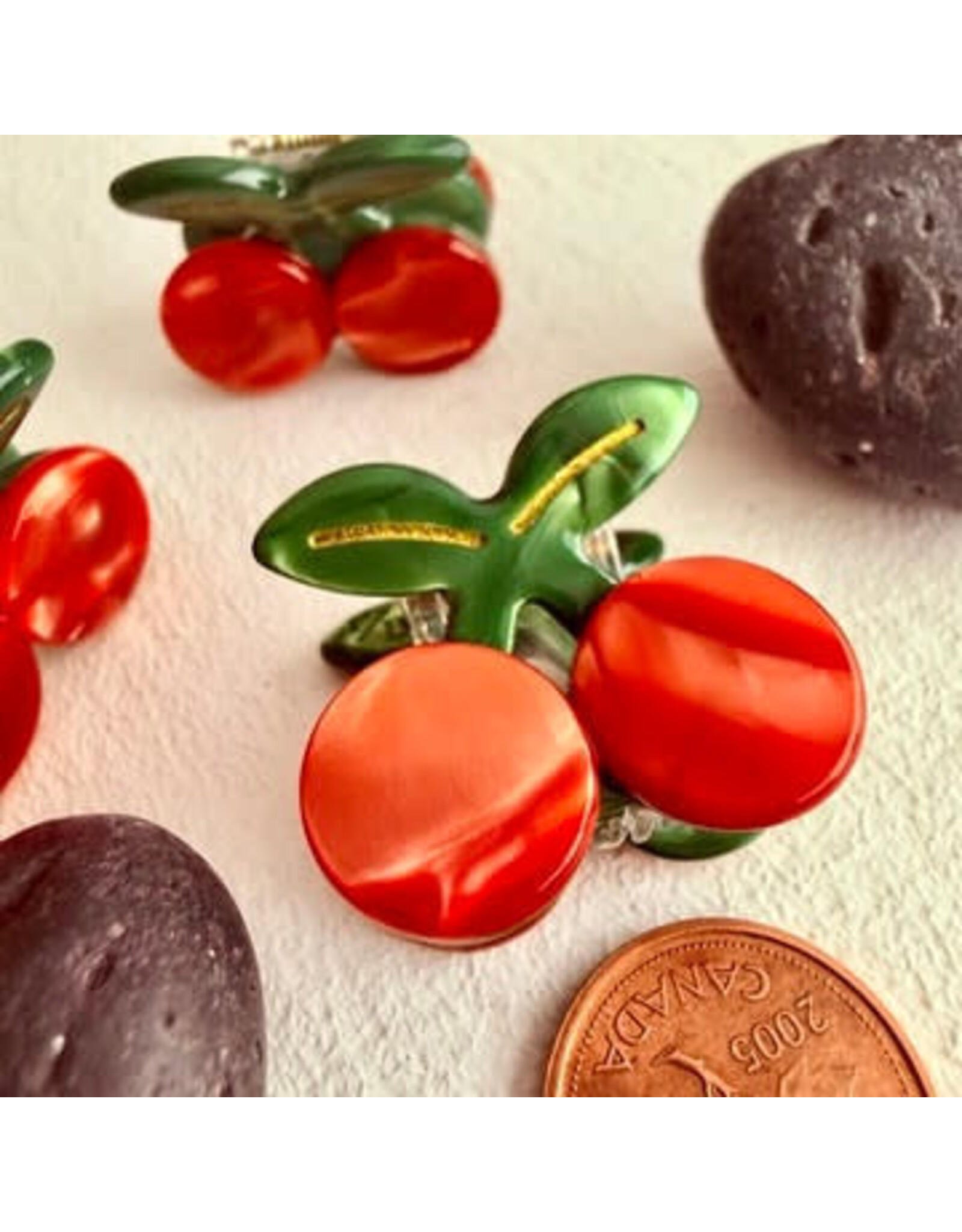 Pika & Bear Pika & Bear - "Pomona" Mini Cherry Hair Claw