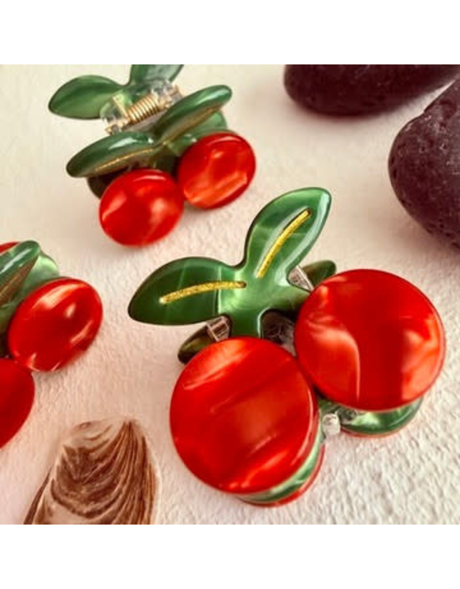 Pika & Bear Pika & Bear - "Pomona" Mini Cherry Hair Claw