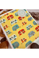 Pika & Bear Pika & Bear - "Scamp" Vintage Camper Design Swedish Dishcloth