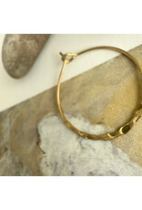 Pika & Bear Pika & Bear - "Millet" Hammered Hoop Earrings