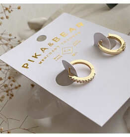 Pika & Bear Pika & Bear - "Wyst" Rhinestone Encrusted Sleeper Hoops