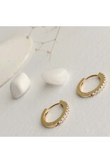 Pika & Bear Pika & Bear - "Wyst" Rhinestone Encrusted Sleeper Hoops