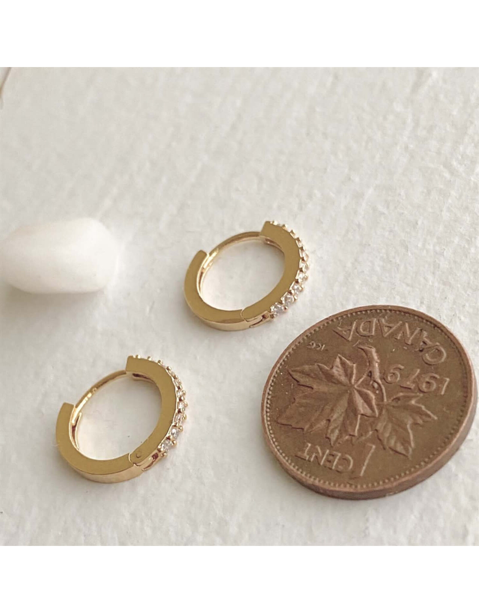 Pika & Bear Pika & Bear - "Wyst" Rhinestone Encrusted Sleeper Hoops