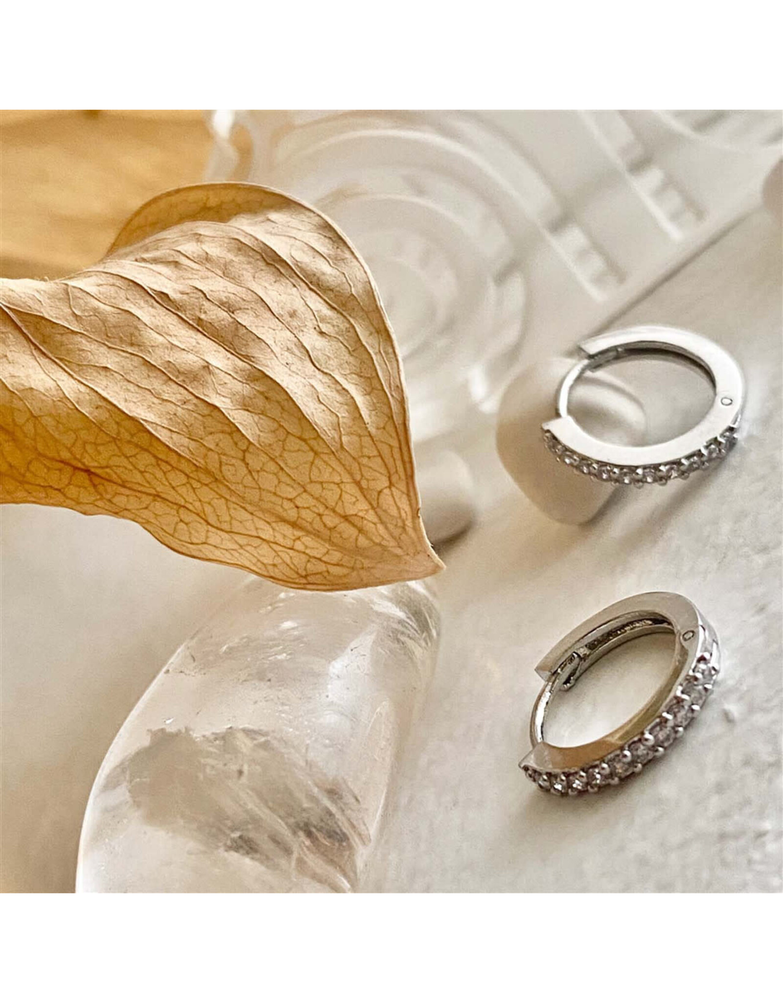 Pika & Bear Pika & Bear - "Wyst" Rhinestone Encrusted Sleeper Hoops