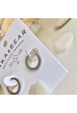 Pika & Bear Pika & Bear - "Wyst" Rhinestone Encrusted Sleeper Hoops