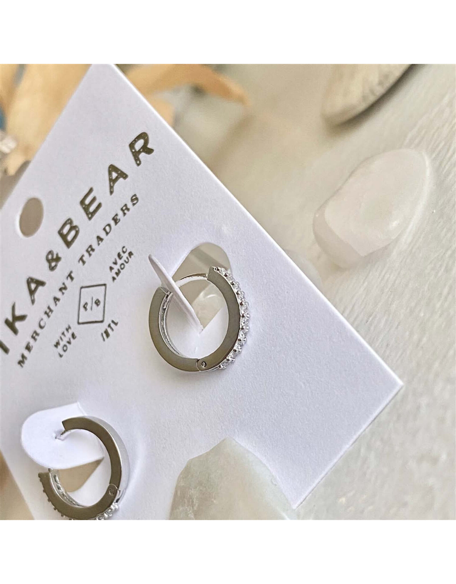 Pika & Bear Pika & Bear - "Wyst" Rhinestone Encrusted Sleeper Hoops