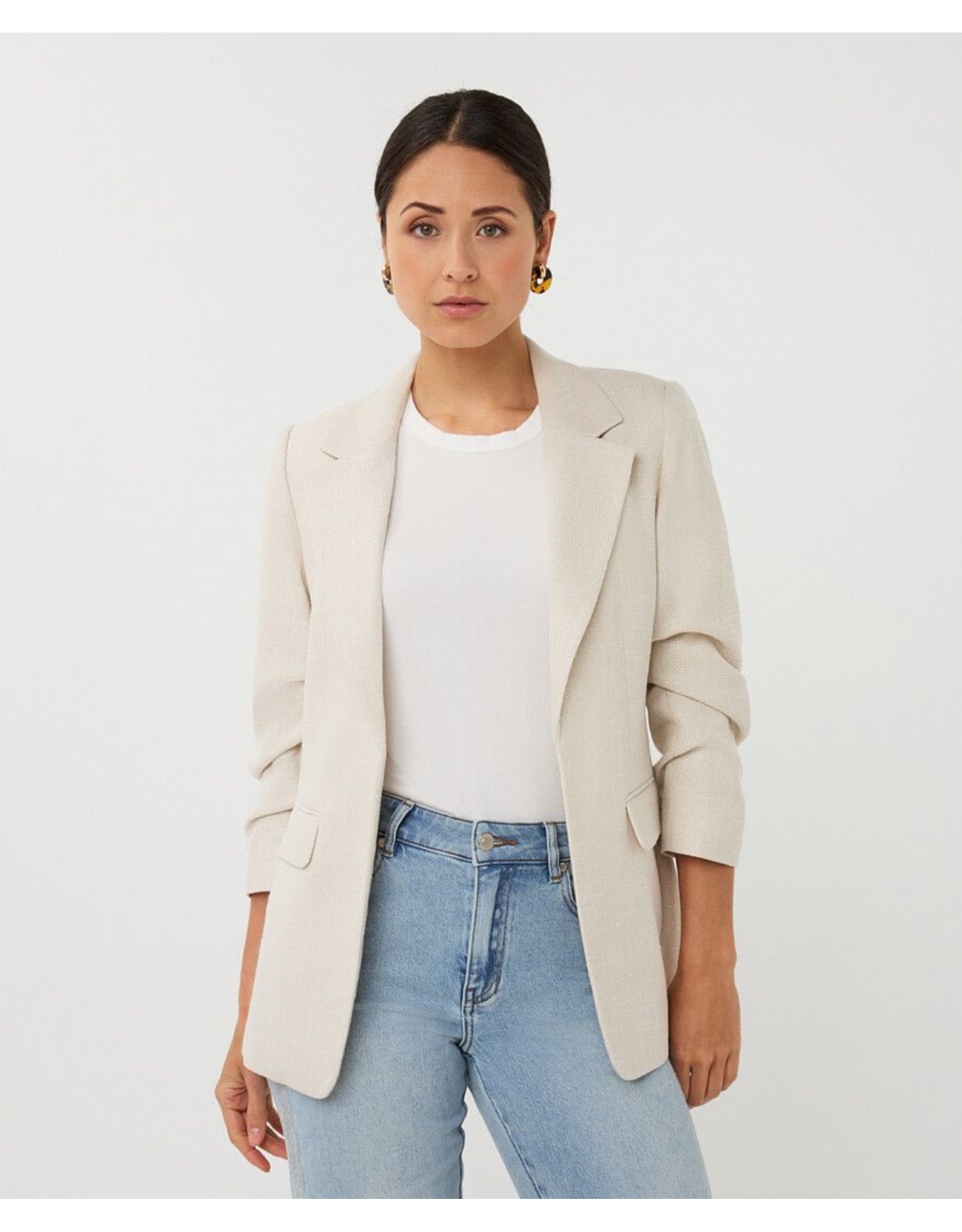 EsQualo EsQualo - Linen Blazer (Light Sand)