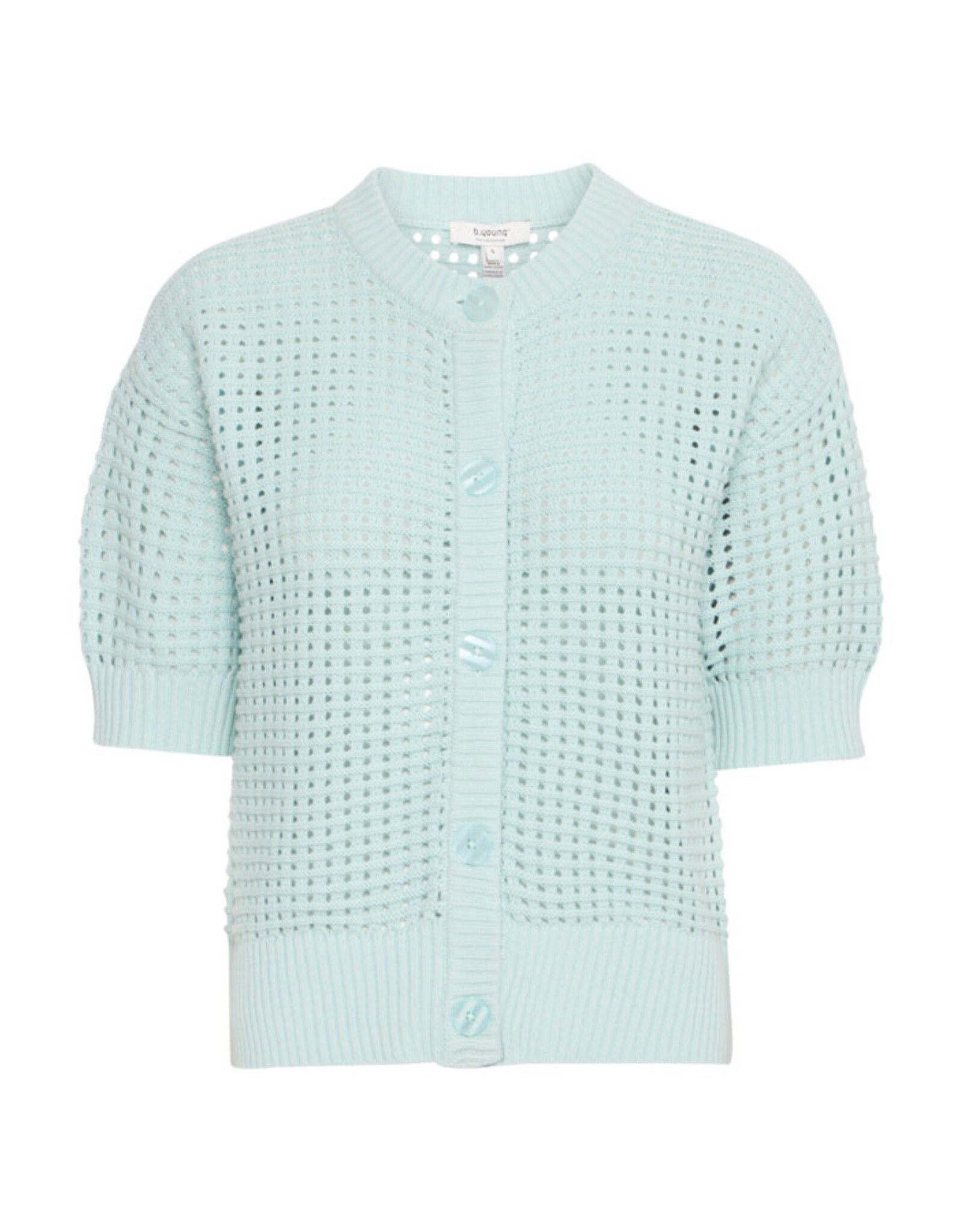 b.young b.young - Magio Short Sleeve Cardigan (Blue Haze)