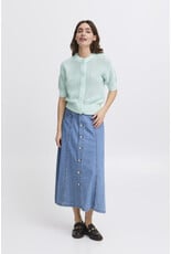 b.young b.young - Magio Short Sleeve Cardigan (Blue Haze)