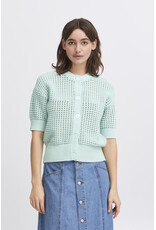 b.young b.young - Magio Short Sleeve Cardigan (Blue Haze)