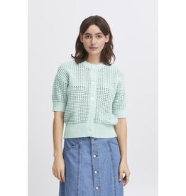 b.young b.young - Magio Short Sleeve Cardigan (Blue Haze)