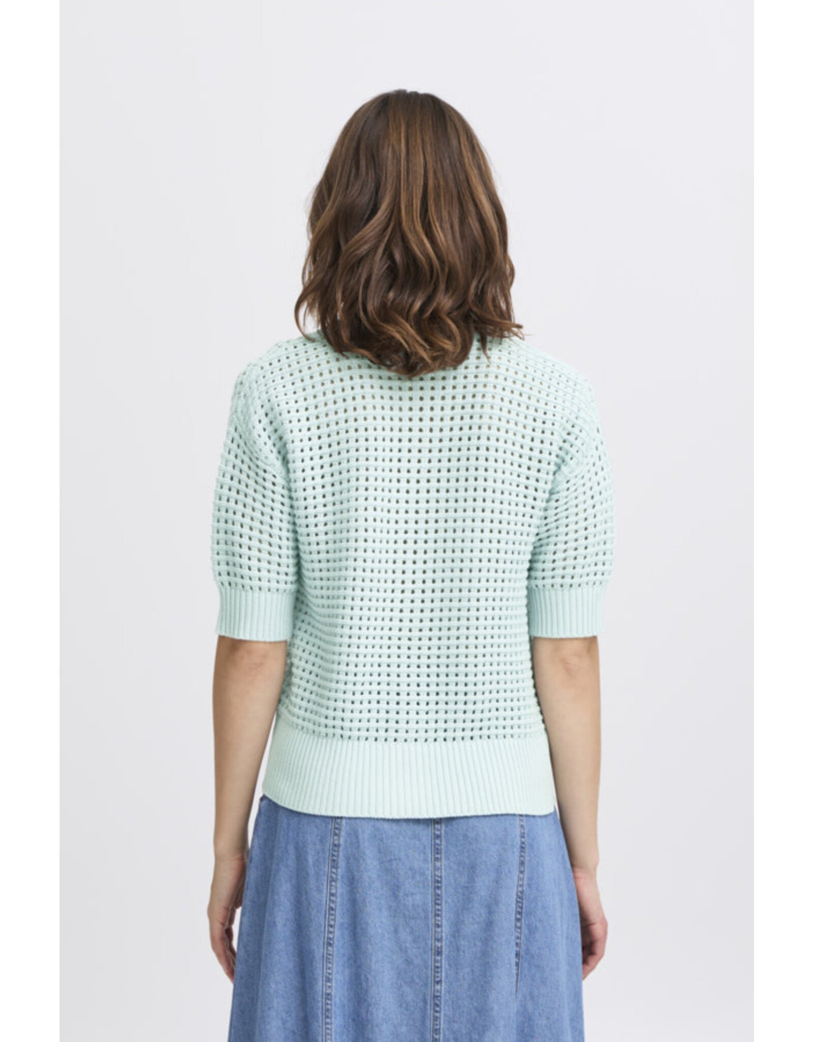 b.young b.young - Magio Short Sleeve Cardigan (Blue Haze)