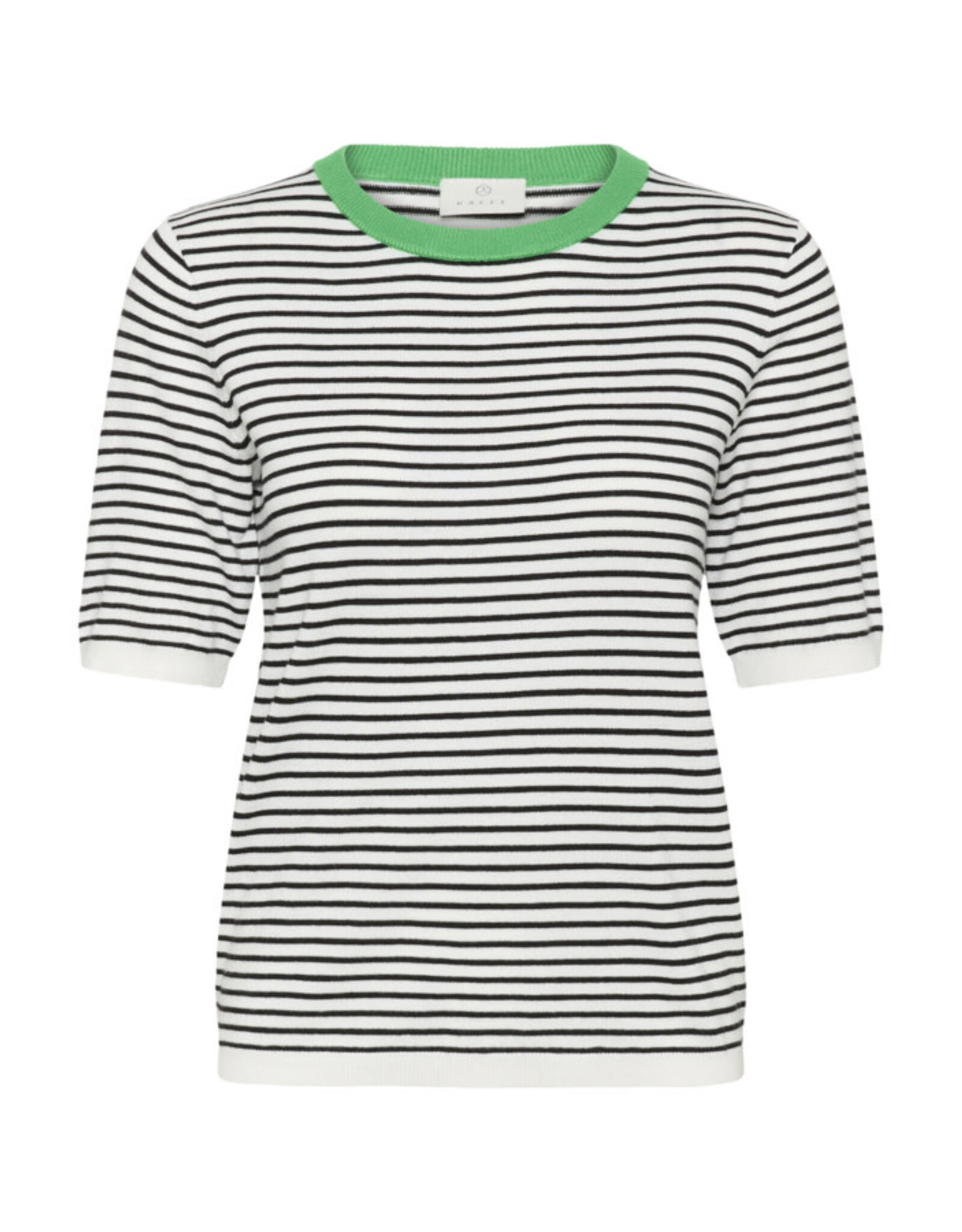Kaffe Kaffe - Lizza Narrow Stripe (Chalk / Black / Green)