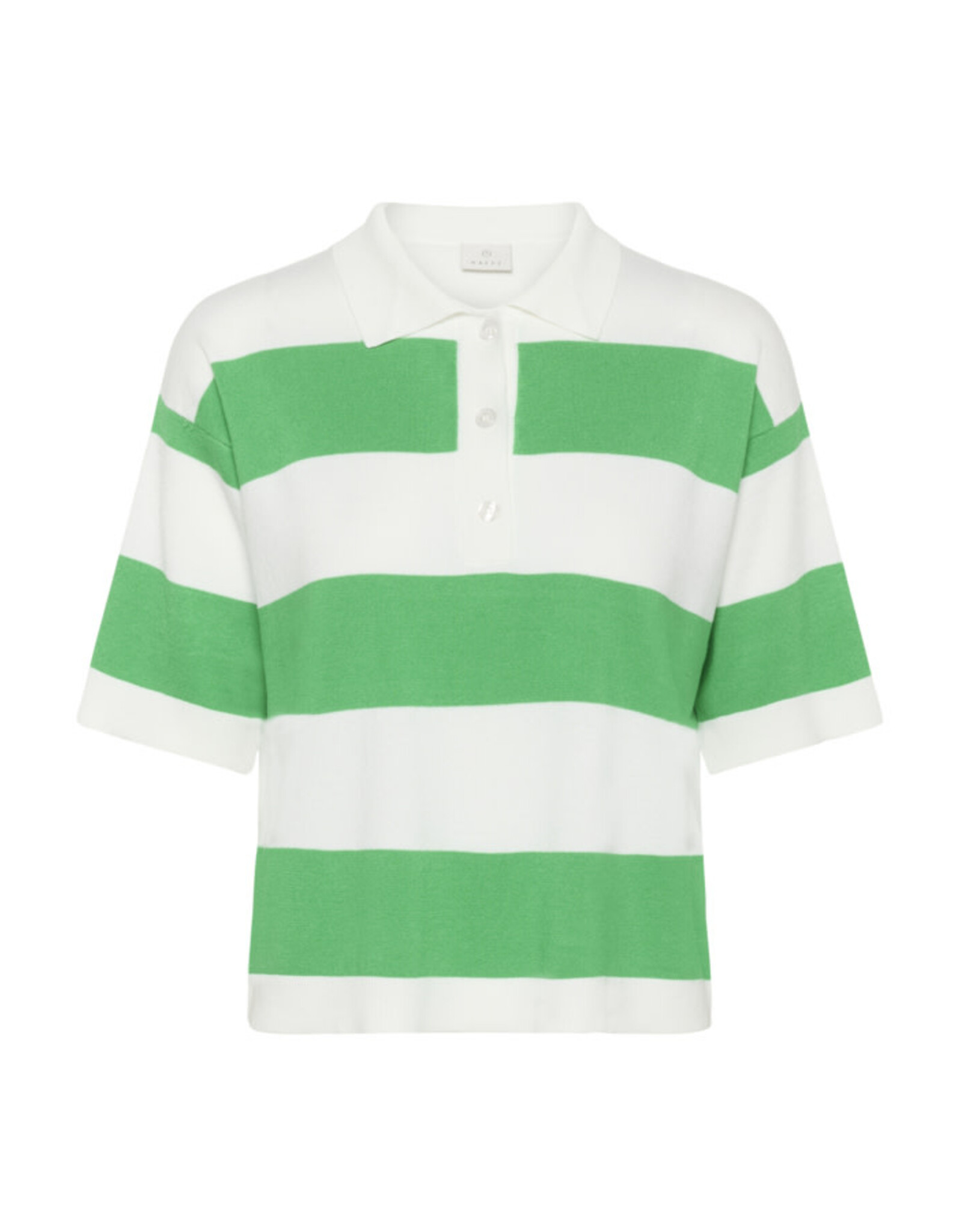 Kaffe Kaffe - Lizza Polo Knit (Bright Green / Chai)