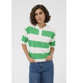 Kaffe Kaffe - Lizza Polo Knit (Bright Green / Chai)