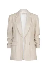 EsQualo EsQualo - Linen Striped Blazer (Sand)