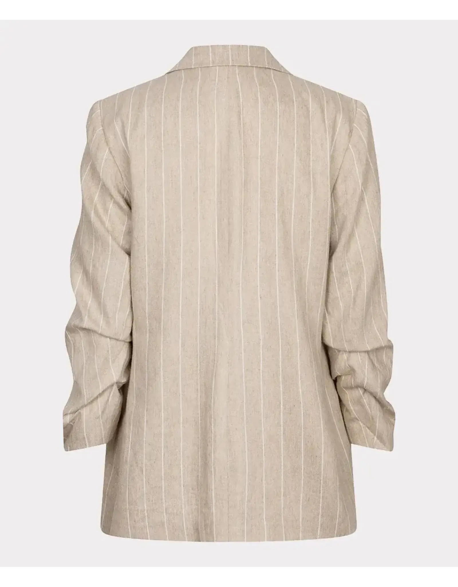 EsQualo EsQualo - Linen Striped Blazer (Sand)