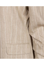 EsQualo EsQualo - Linen Striped Blazer (Sand)