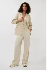 EsQualo EsQualo - Linen Striped Blazer (Sand)