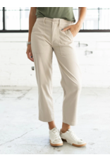 Liverpool Liverpool - Utility Crop Straight With Side Tabs (Safari Sand)