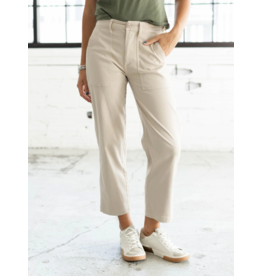 Liverpool Liverpool - Utility Crop Straight With Side Tabs (Safari Sand)