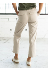 Liverpool Liverpool - Utility Crop Straight With Side Tabs (Safari Sand)