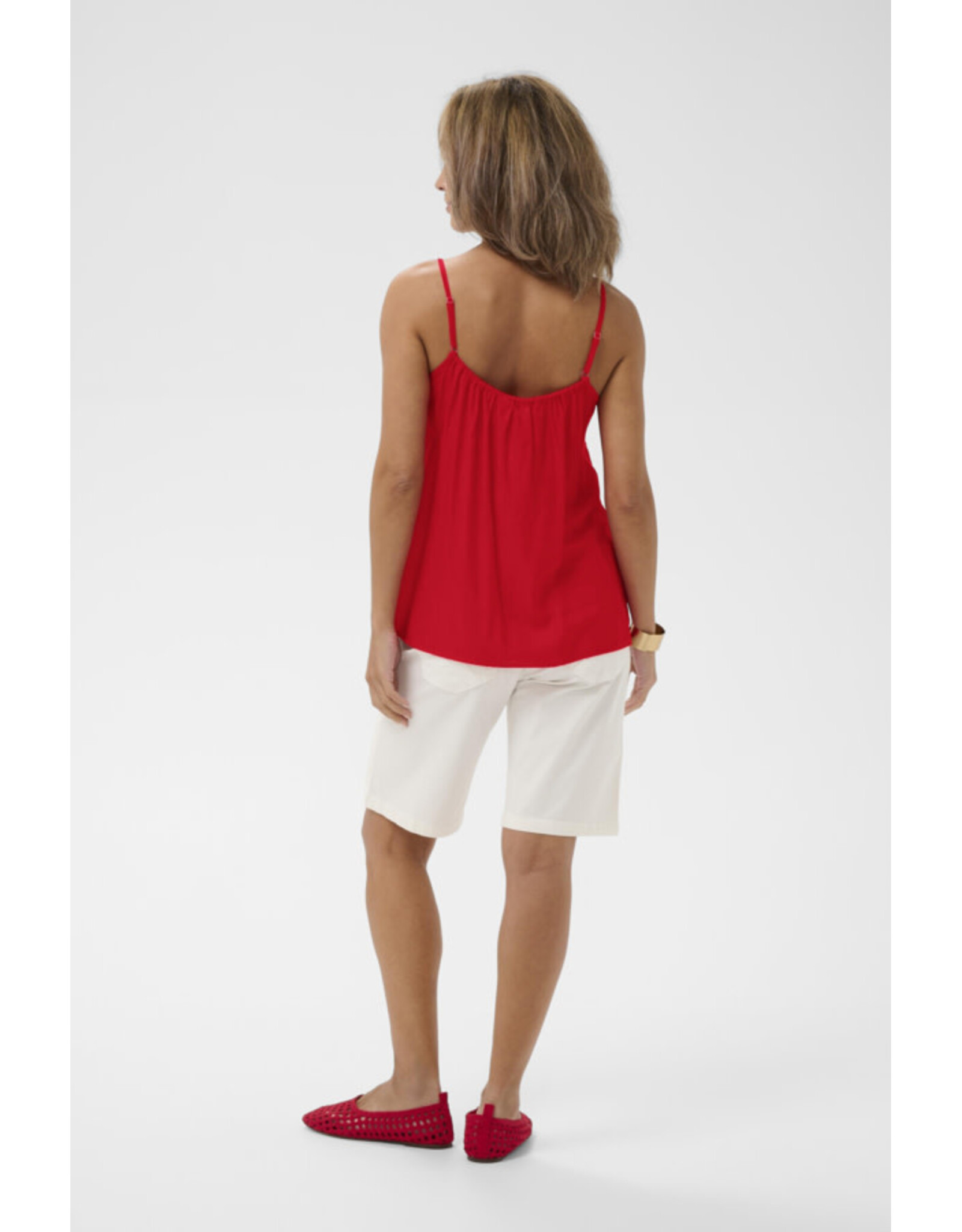 Cream Cream - Anna top (High Risk Red)