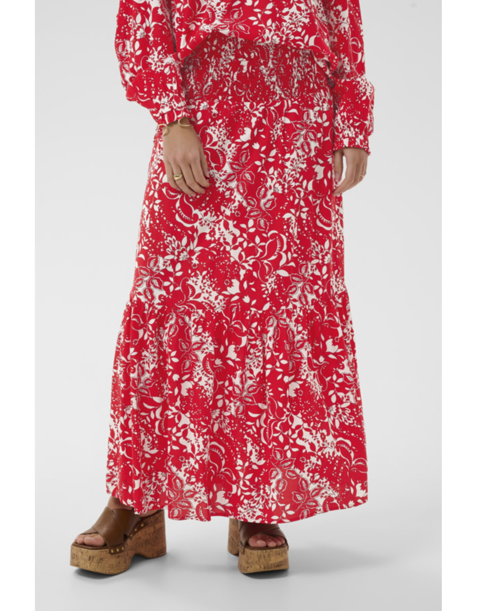 Cream Cream - Tiah Skirt (Risk Red Toile)