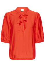 ICHI ICHI - Melda Tie Up Blouse (Fiery Red)