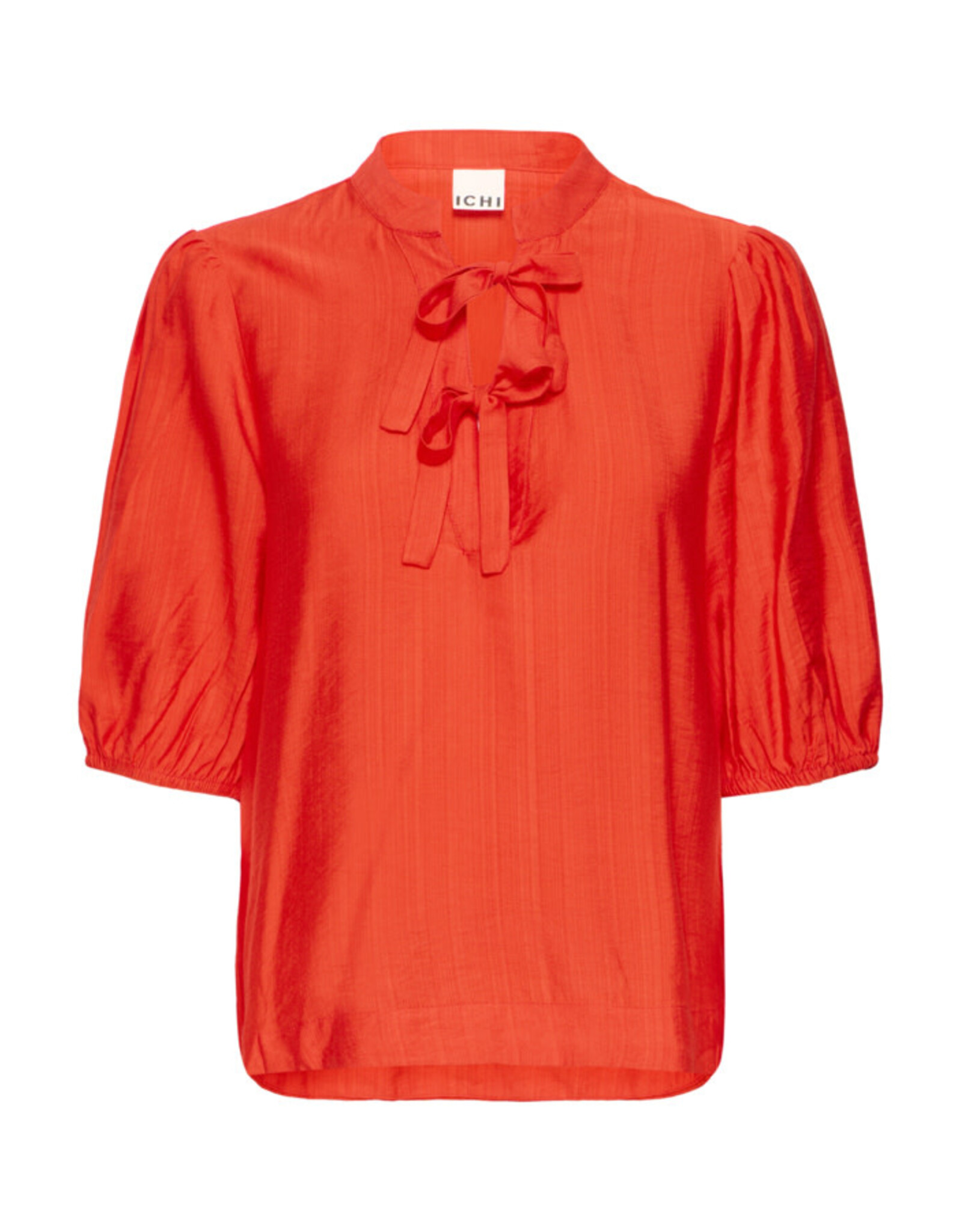 ICHI ICHI - Melda Tie Up Blouse (Fiery Red)