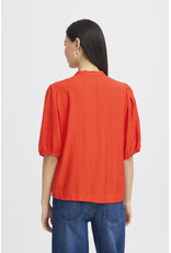 ICHI ICHI - Melda Tie Up Blouse (Fiery Red)
