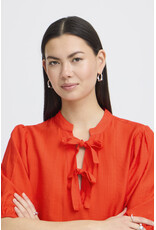 ICHI ICHI - Melda Tie Up Blouse (Fiery Red)