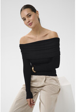 Kaffe Kaffe - Aubree Off the Shoulder Top (Black)
