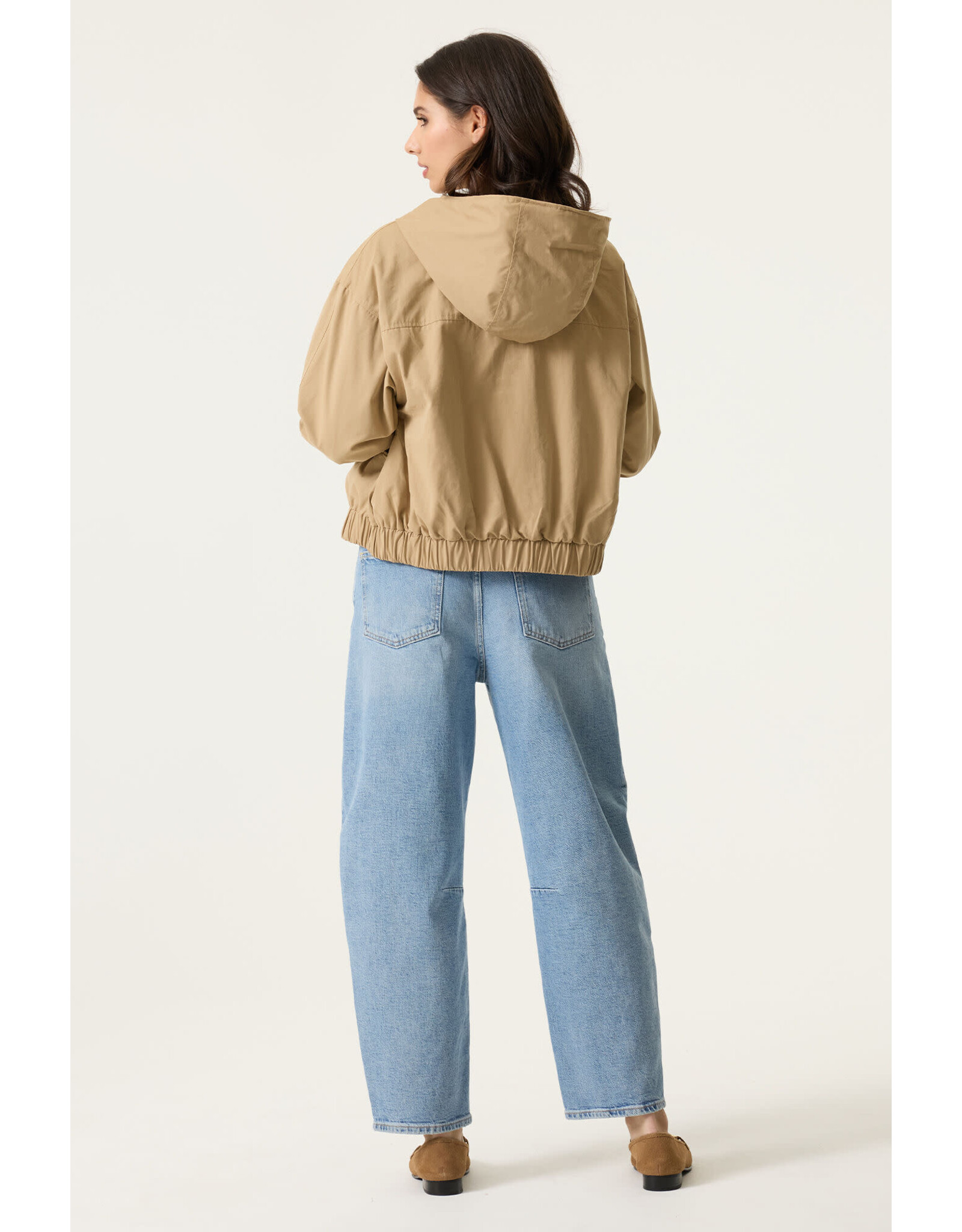 Garcia Garcia - Funnel Neck Coat (Tan)