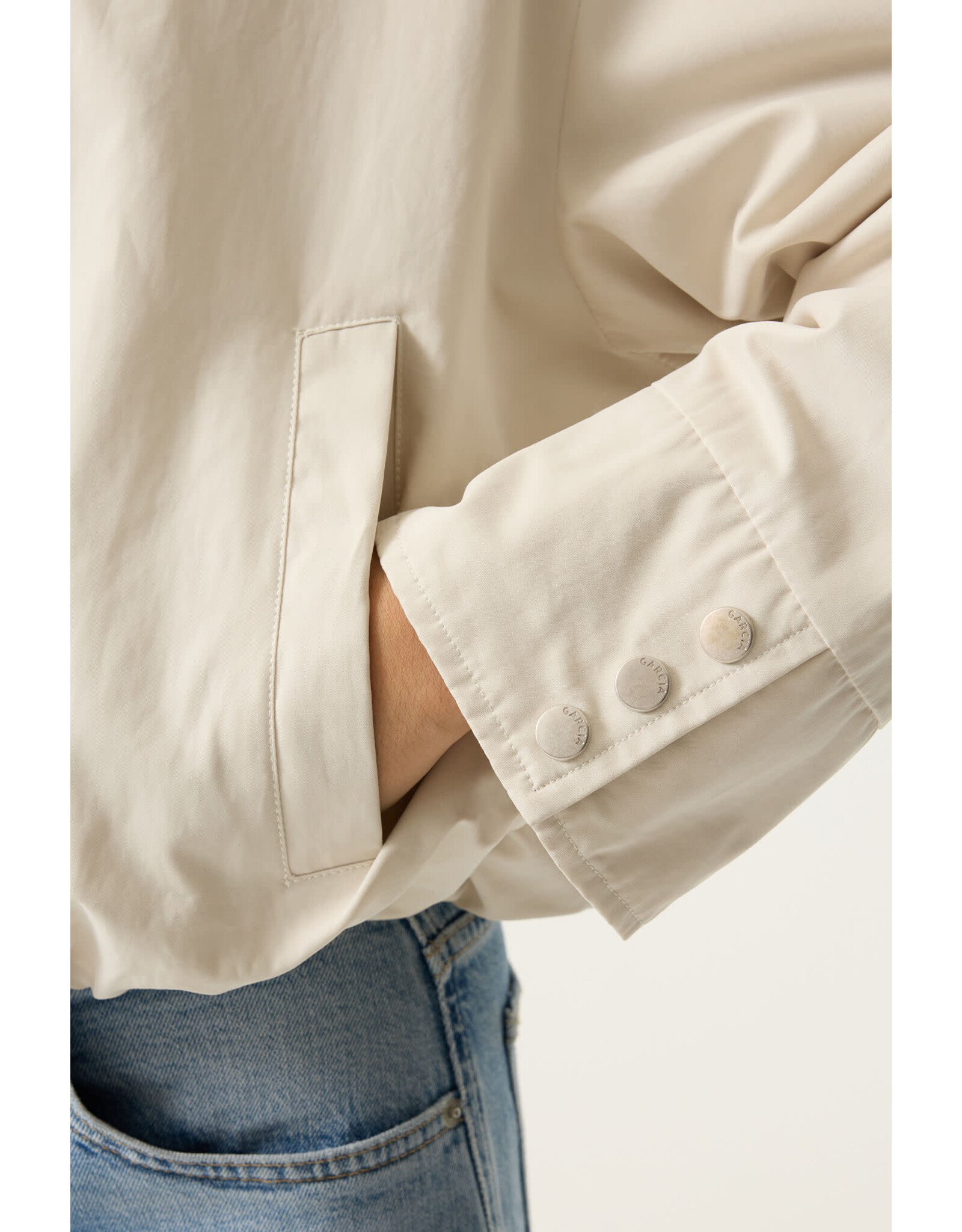 Garcia Garcia - Funnel Neck Coat (Off White)