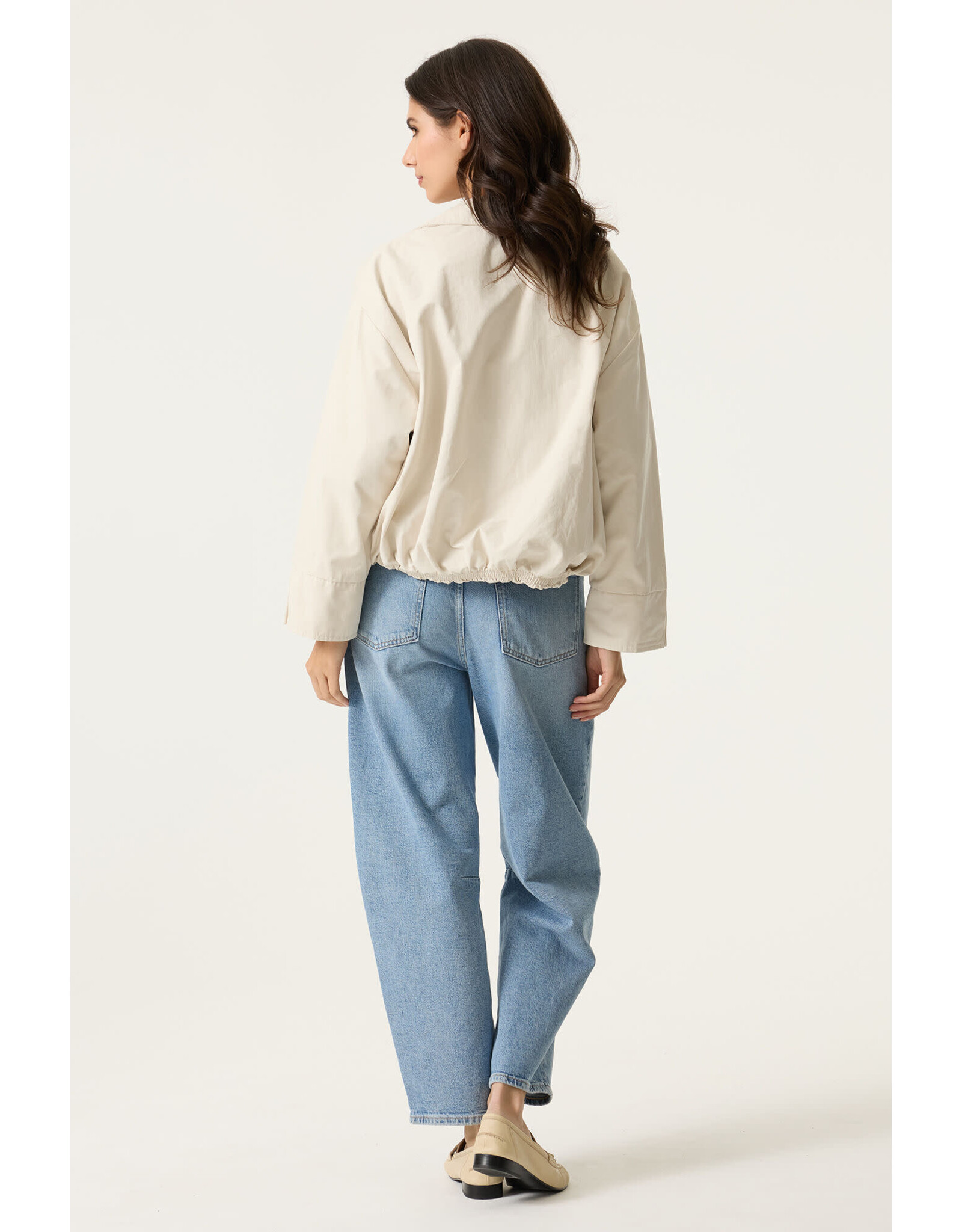 Garcia Garcia - Funnel Neck Coat (Off White)