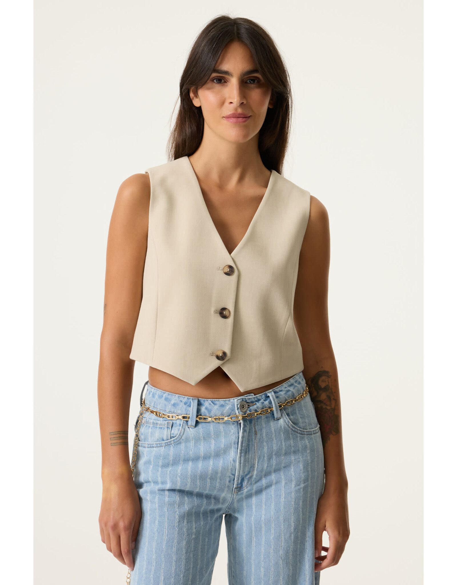 Garcia Garcia - Waistcoat (Stone)