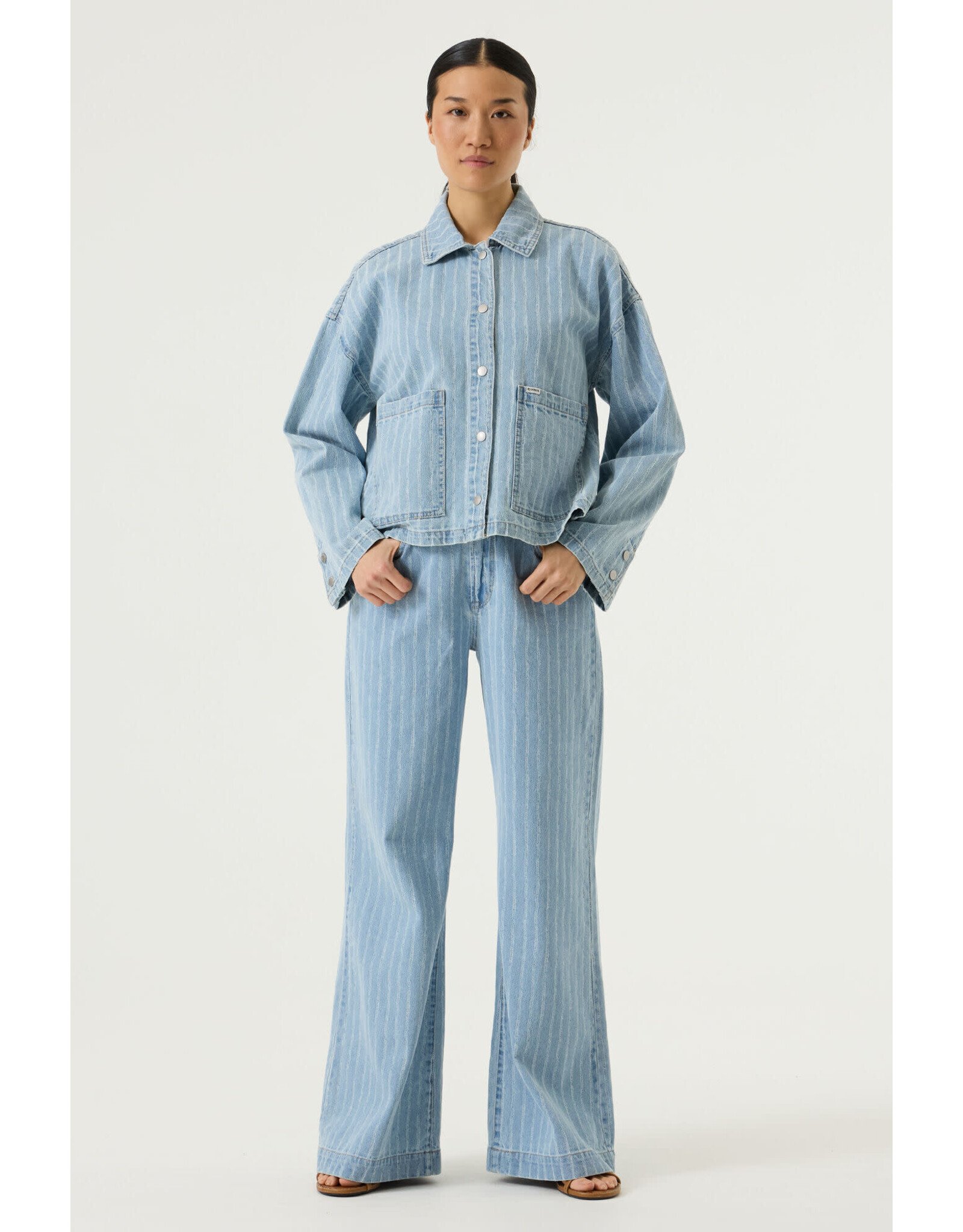 Garcia Garcia - Celia 249 Wide Leg Jean (Stripe)