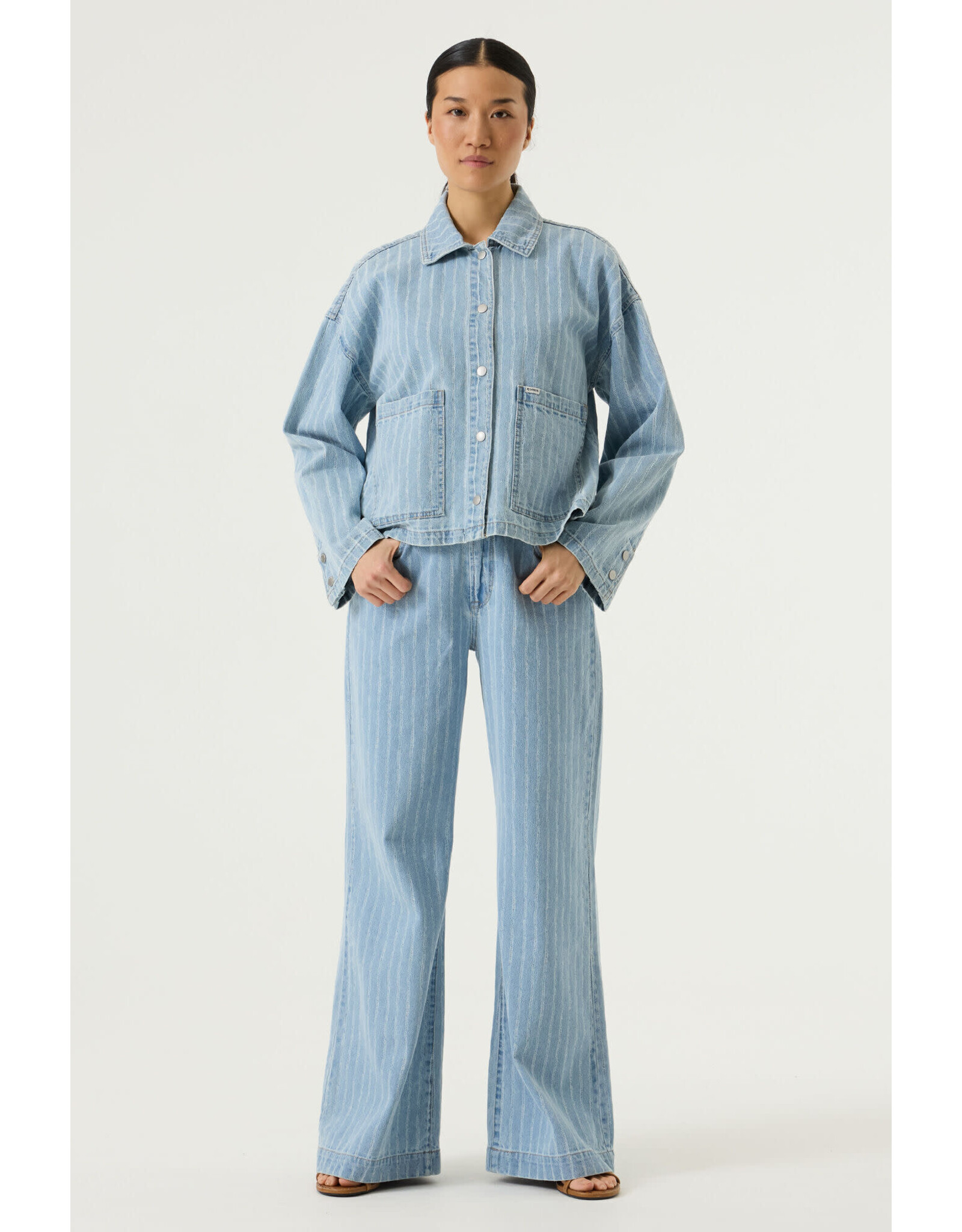Garcia Garcia - Celia 249 Wide Leg Jean (Stripe)