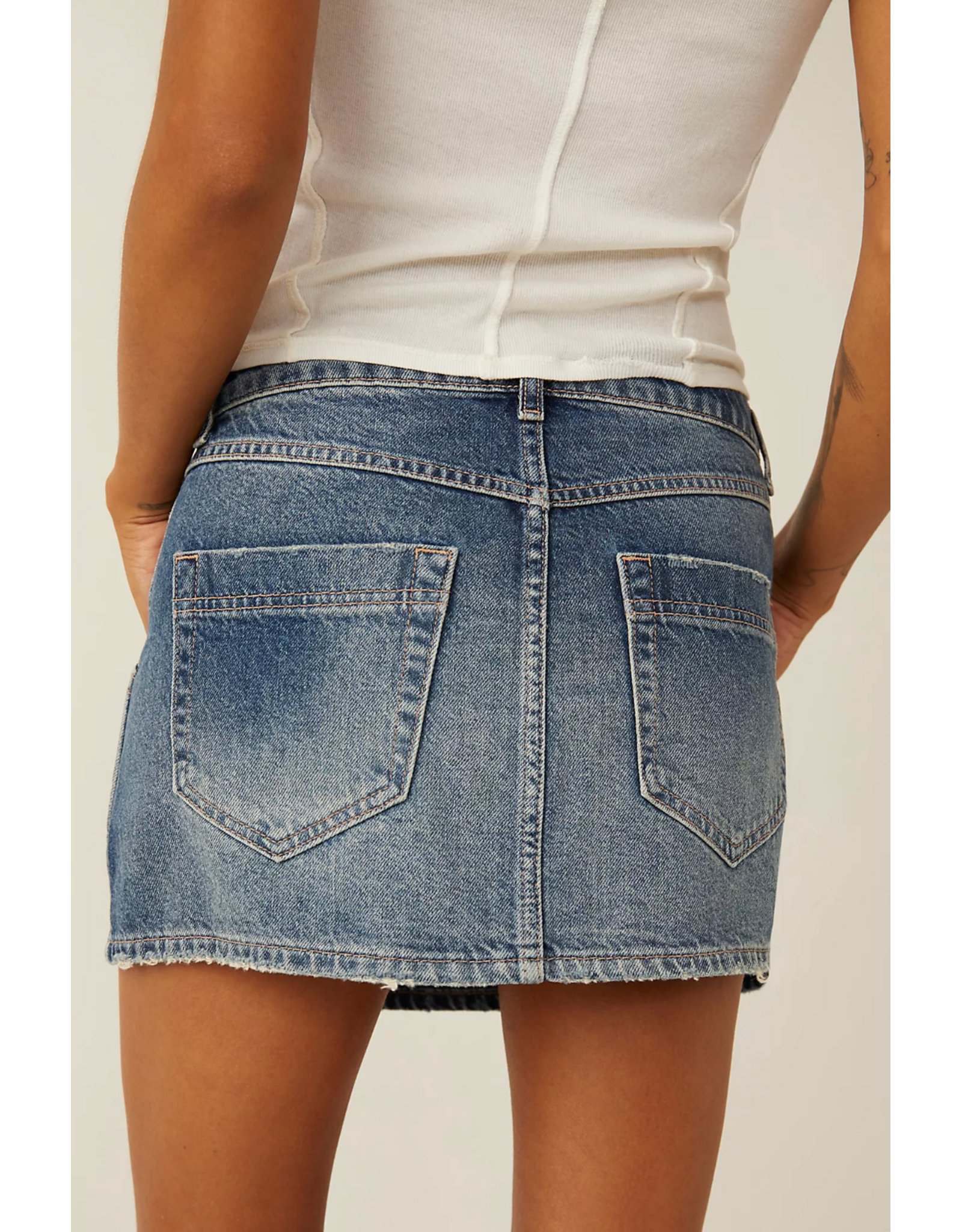 Free people Free People - Wynne Denim Skirt (Cornflower)