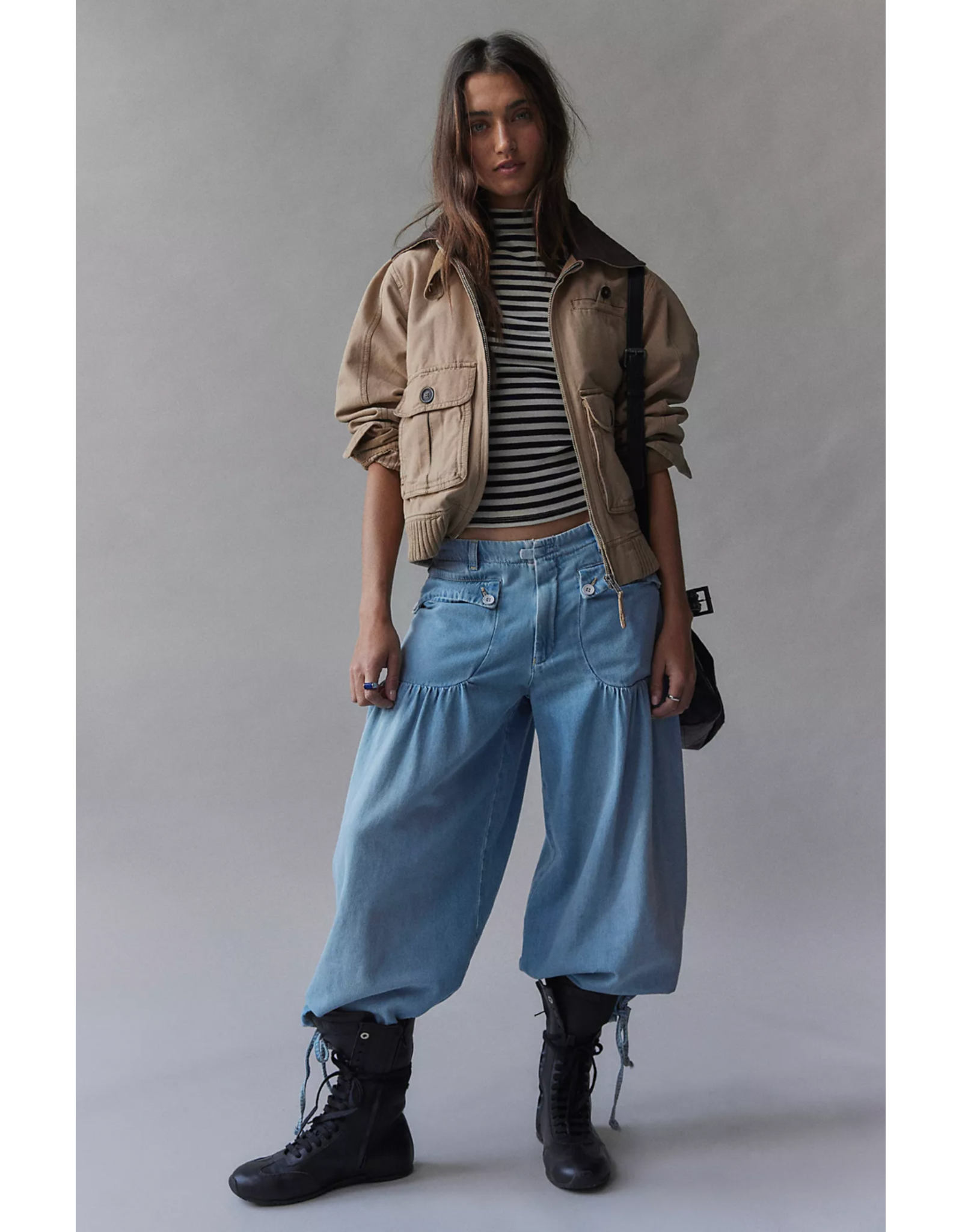 Free people Free People - Lotus Balloon Jeans (Bijou Blue)