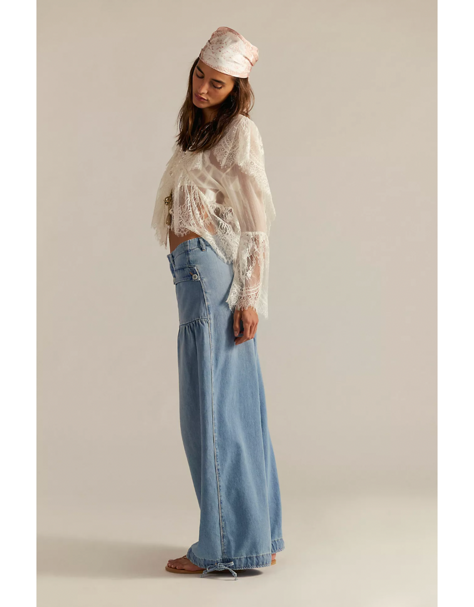 Free people Free People - Lotus Balloon Jeans (Bijou Blue)
