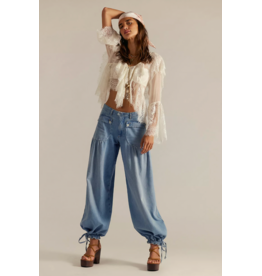 Free people Free People - Lotus Balloon Jeans (Bijou Blue)