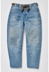 Free people Free People - Moxie Low Slung Pull on Barrel Jean (Truest Blue)