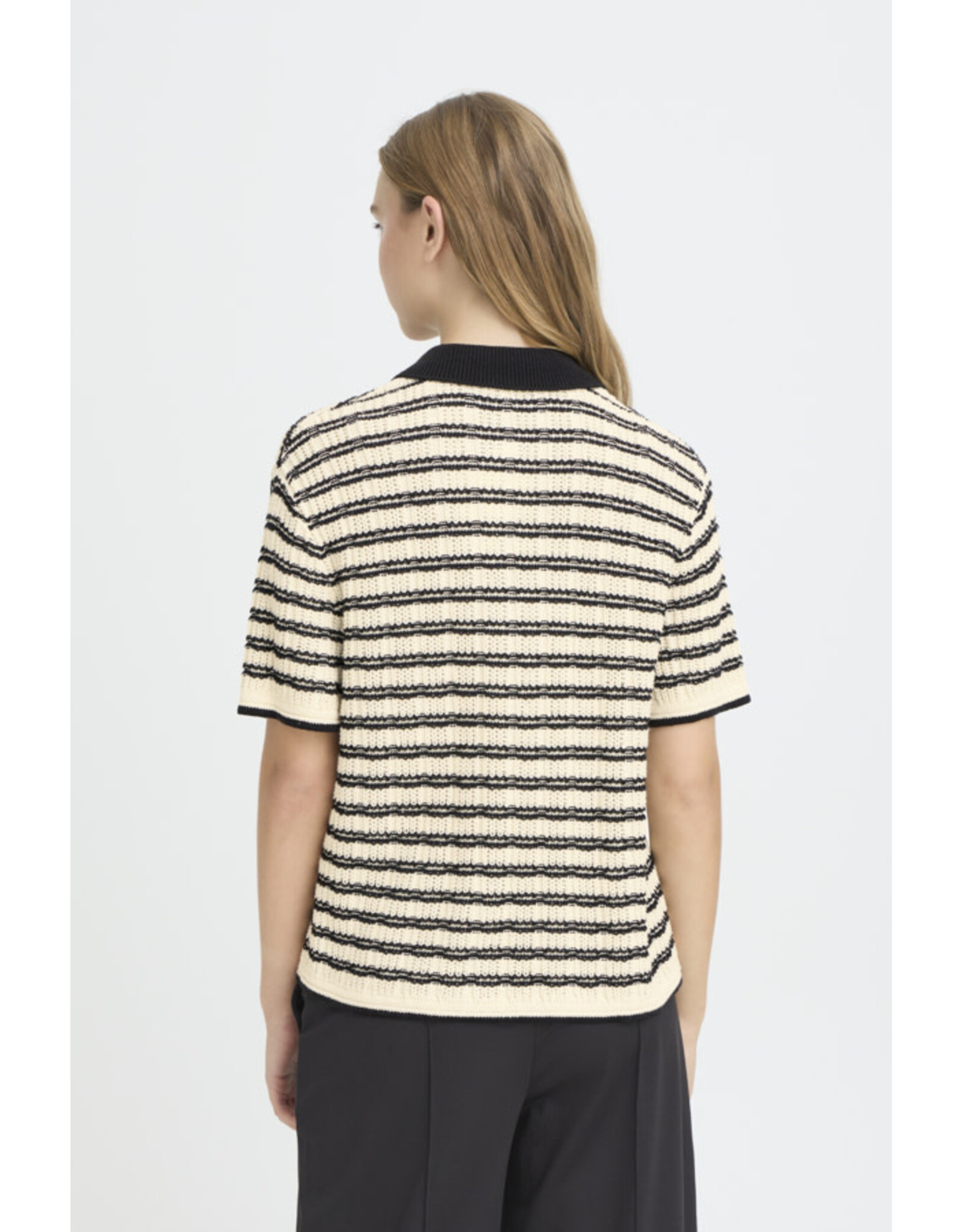 ICHI ICHI - Chany Striped Polo